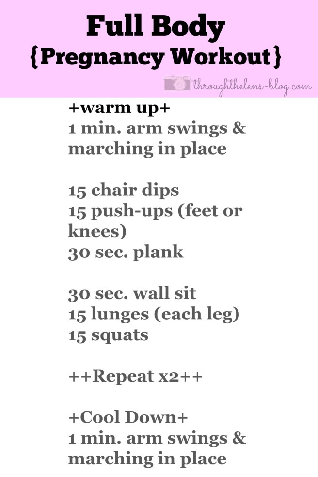 Full Body Pregnancy Workout